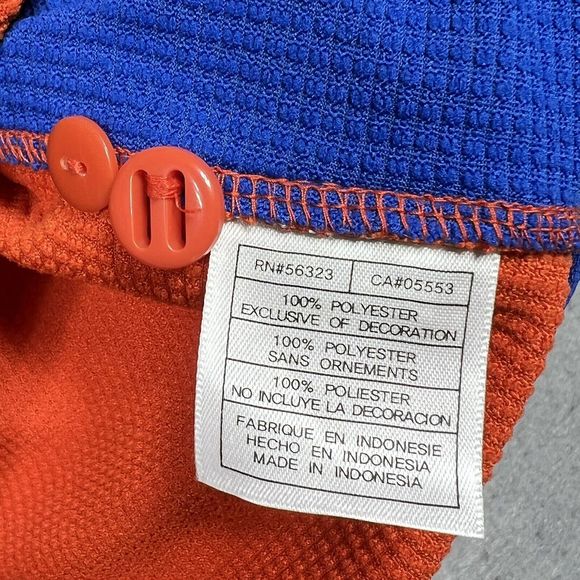 VTG Florida Gators Nike Fit Dry Polo Shirt Mens Large Orange Stadium Waffle Knit - Picture 13 of 14